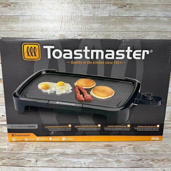 Toastmaster Kitchen Toastmaster X 16 Electric Griddle Black
